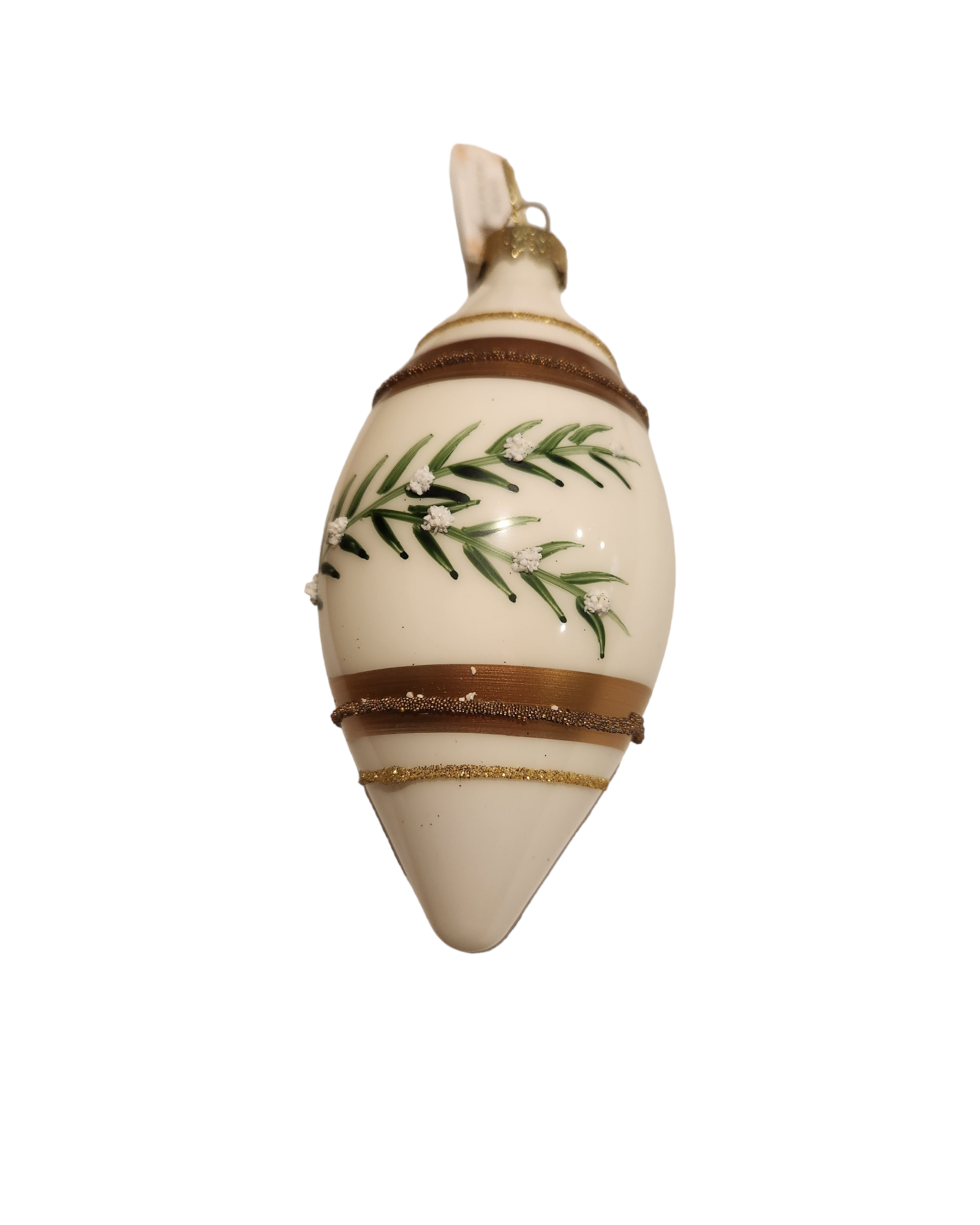 White W/Gold Ornament