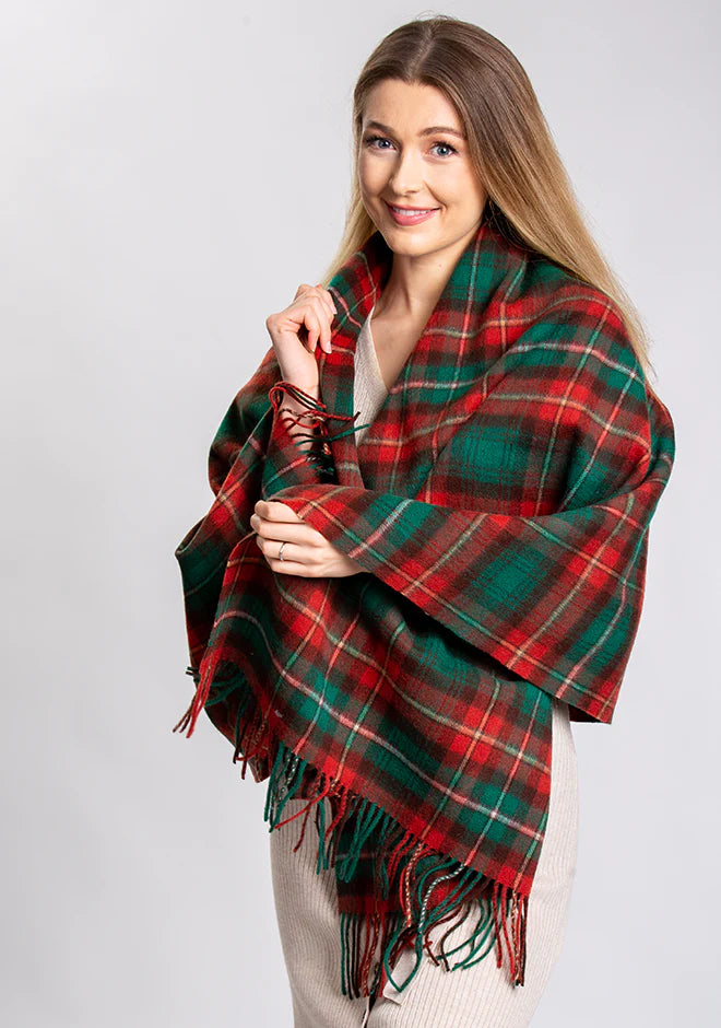 Lambswool Tartan Stole - PEI