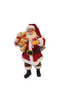 Santa With Bear w/Candy Cane Standing