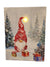Gnome Snowy Scene - 1 LED Canvas 12"x16"