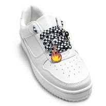 Checker Shoe Laces + Charms