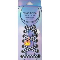 Checker Shoe Laces + Charms