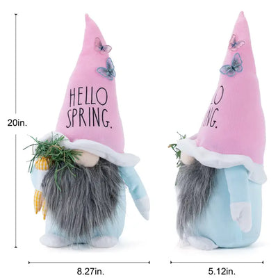 Rae Dunn "Hello Spring" Plush Gnome