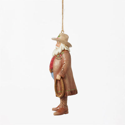 Western Santa Cowboy Ornament