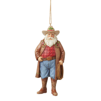 Western Santa Cowboy Ornament