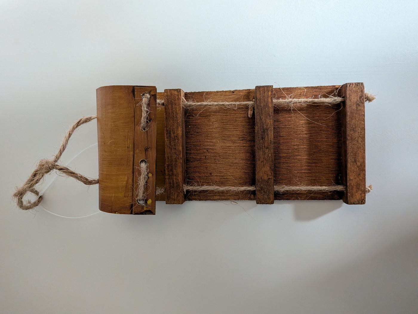 Wooden Toboggan Sled Ornament