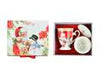 Santa & Snowman Bone China Gift Set