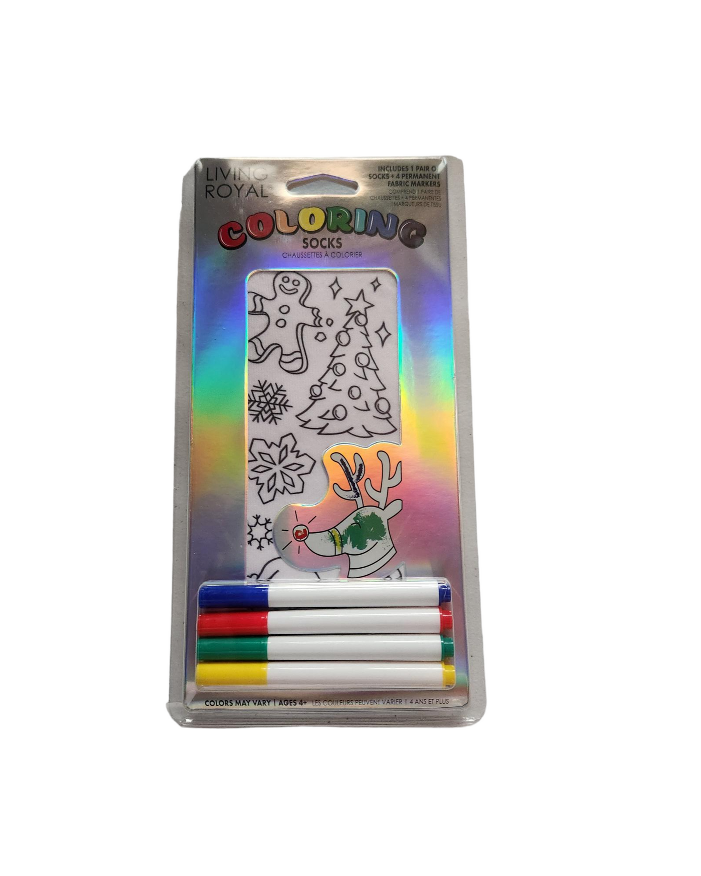 Christmas Coloring Socks