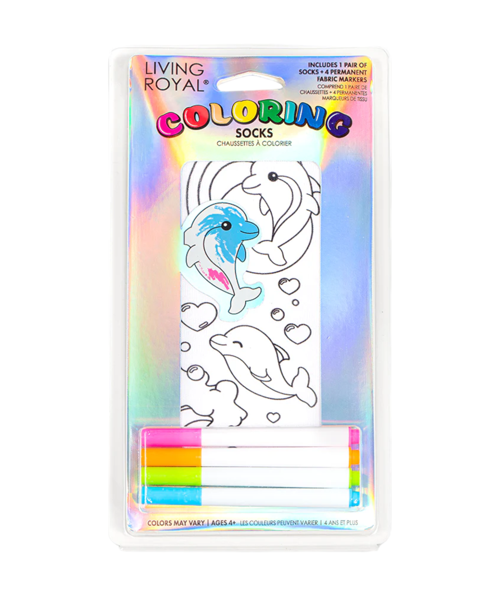 Dolphin Coloring Socks
