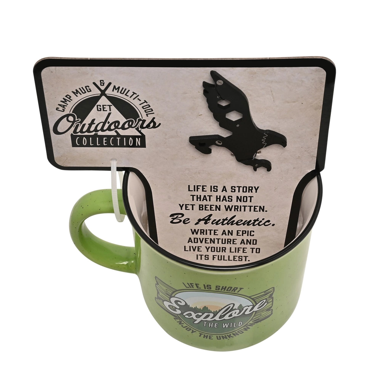 Harvey Makin Camp Mug & Mountain Multi Tool Set 'explorer'