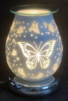 Touch Sensor Eggshell Glass Lamp – 3D Shadow Butterfly