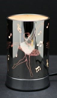 Touch Sensor Lamp – Silver Ballet w/Scented Oil Holder