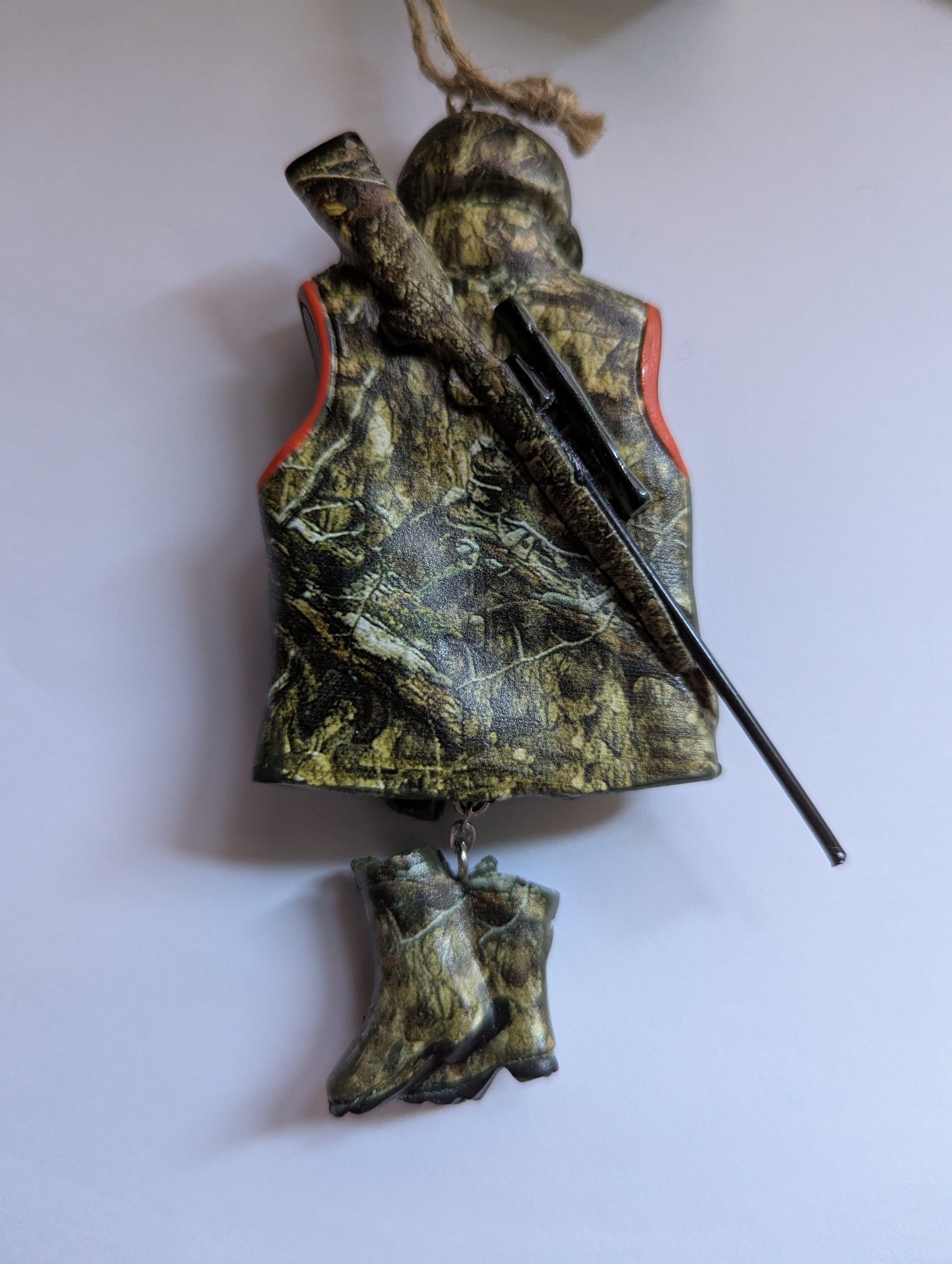 Hunting Vest, Hat & Boots Ornament