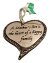 Silver Metal Heart With Phrase Ornament