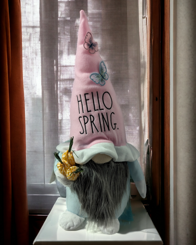 Rae Dunn "Hello Spring" Plush Gnome