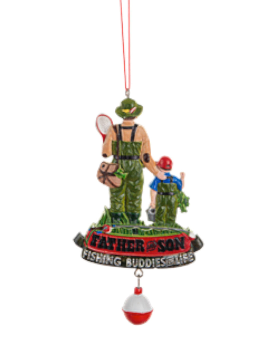 Father & Son Fishing Ornament