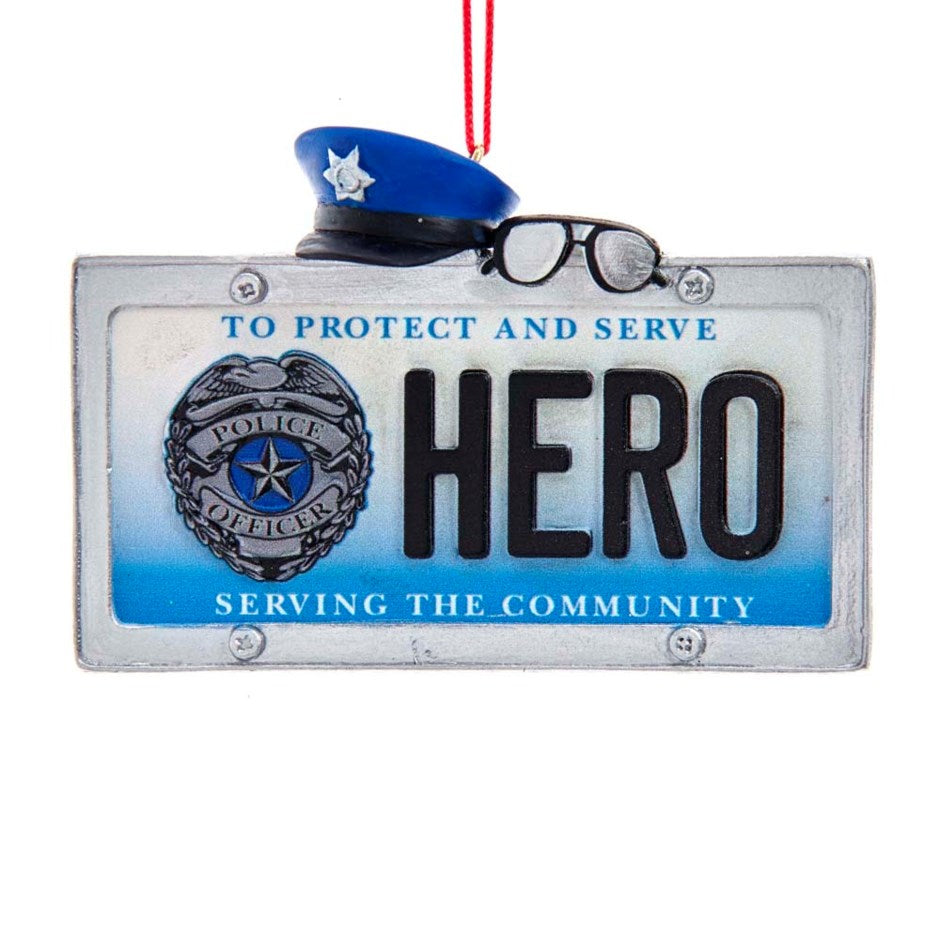 Police Hero Hanging Ornament