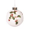 Ball Holly Painted Ornamnet