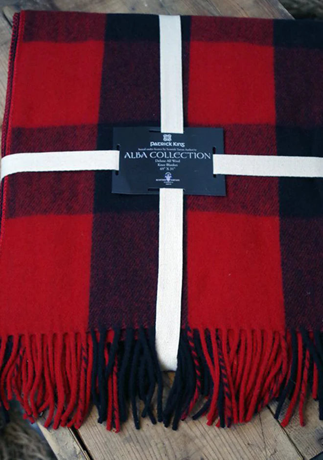 Merino Wool Tartan Knee/lap Blanket - Rob Roy