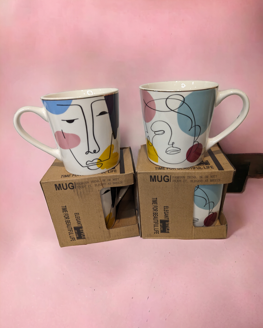 Mug Face Art Series Set