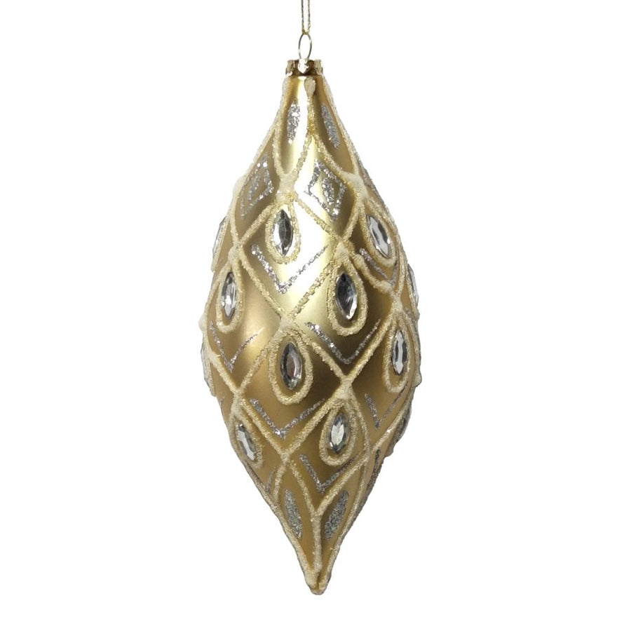 Finial Diamond Crest Ornament