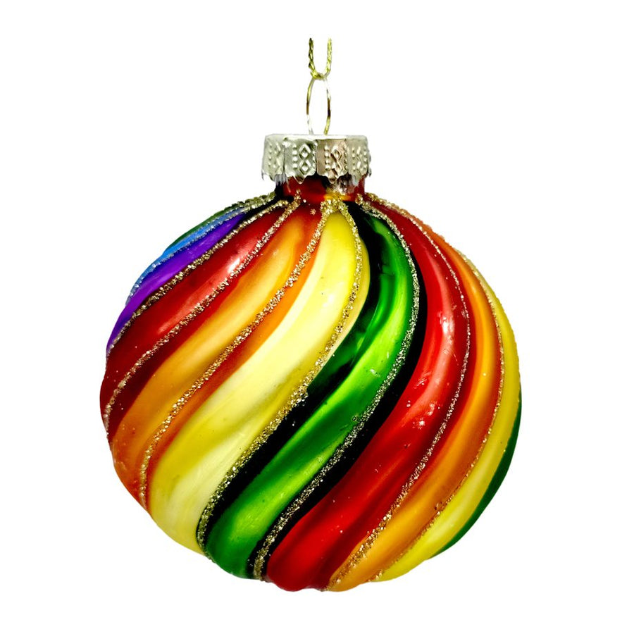 Rainbow Swirl Ornament