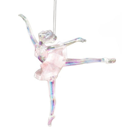 Ballerina Clear Pink Ornament