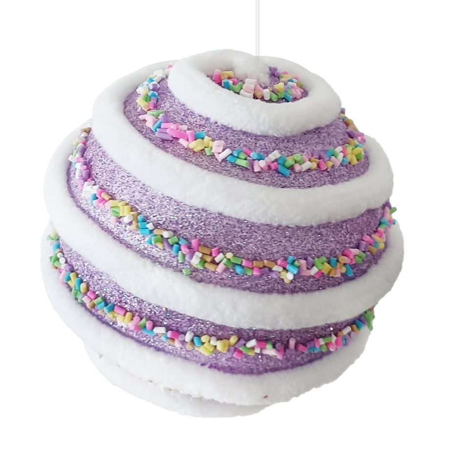 Candy Swirl Ball Ornament