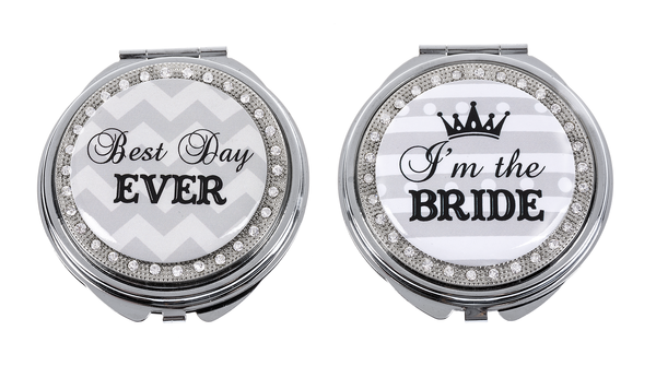 Compact Mirror - Tiara Bride