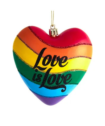 "Love is Love" Heart Ornament