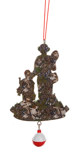 Father & Son Fishing Ornament