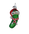 "Merry Christmas" Pickle Glass Ornament