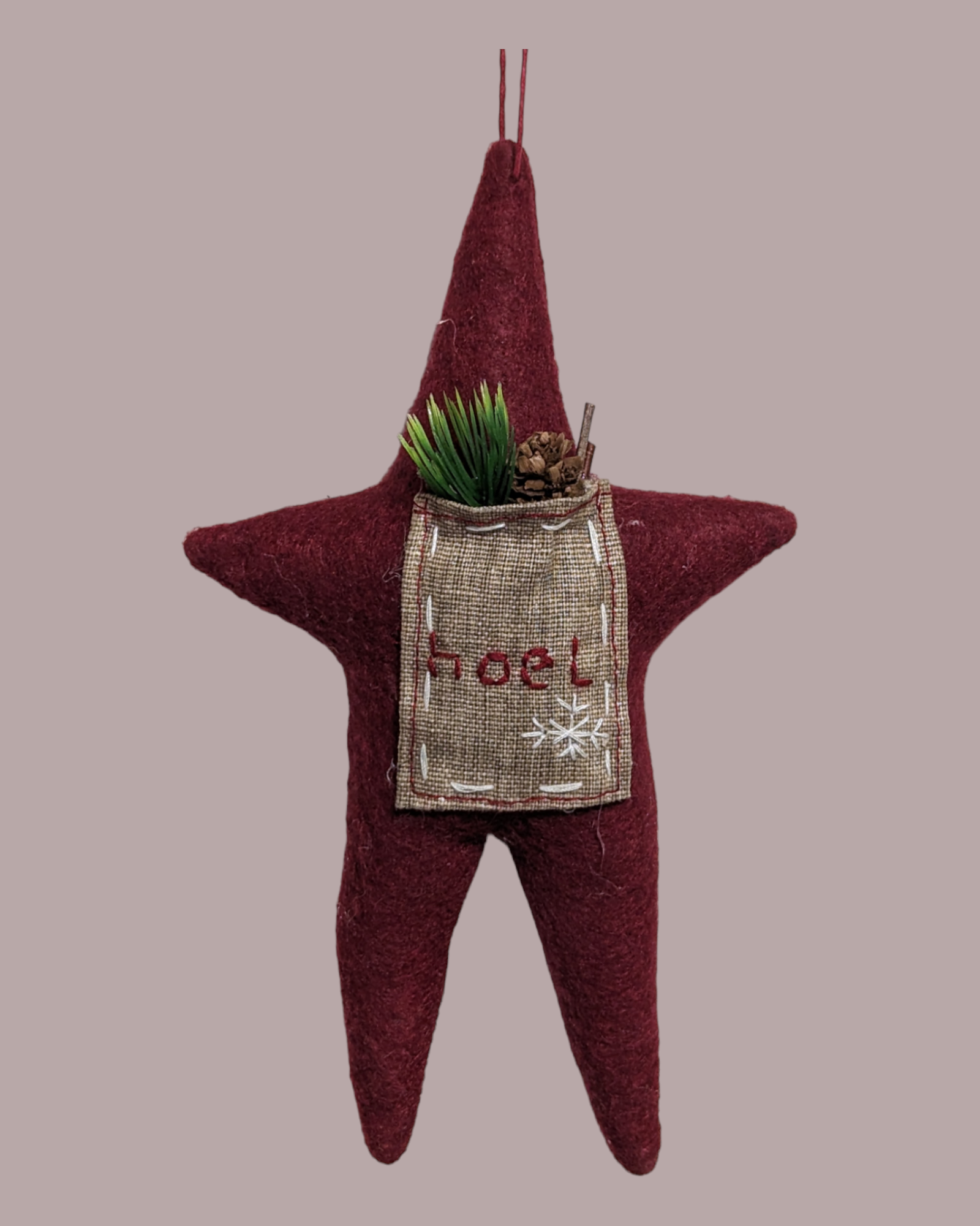 Felt Noel Star Ornament