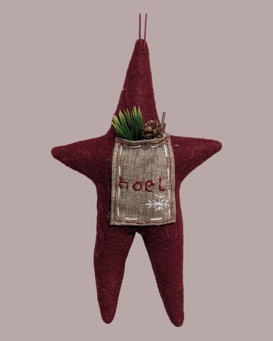 Felt Noel Star Ornament