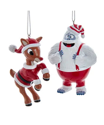 Rudolph The Red Nose Reindeer® Bumble and Rudolph Blow Mold Ornaments