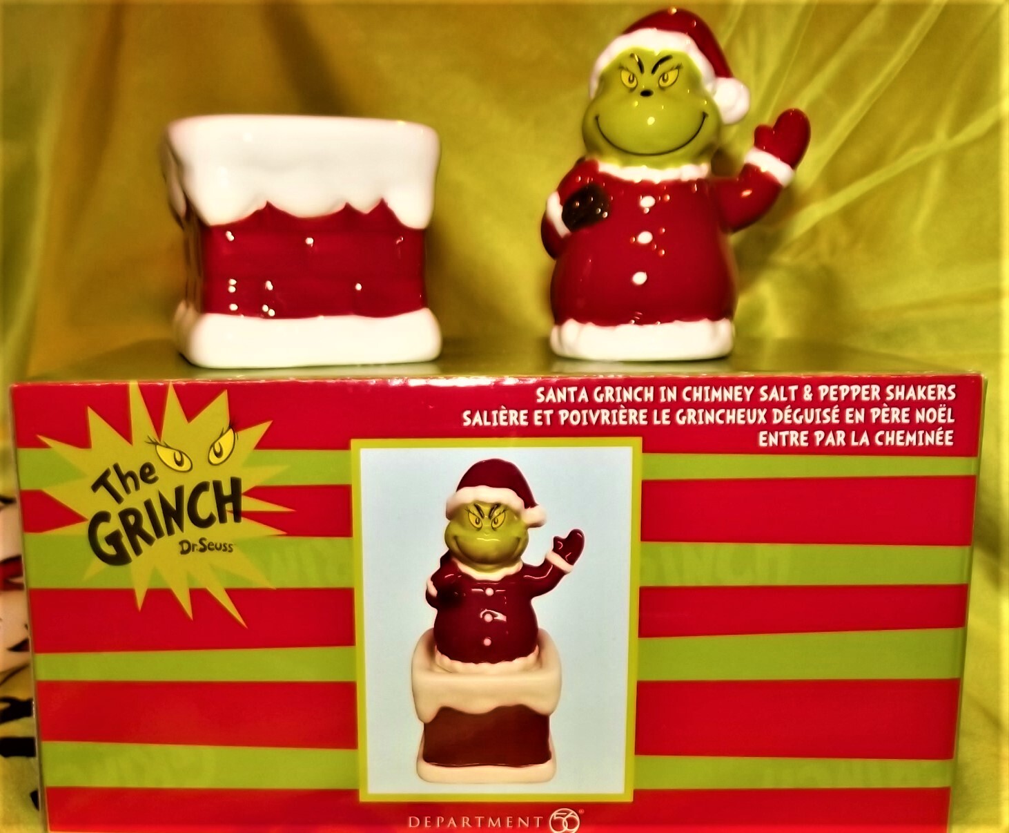 Grinch - Santa Grinch in Chimney S&P Shakers