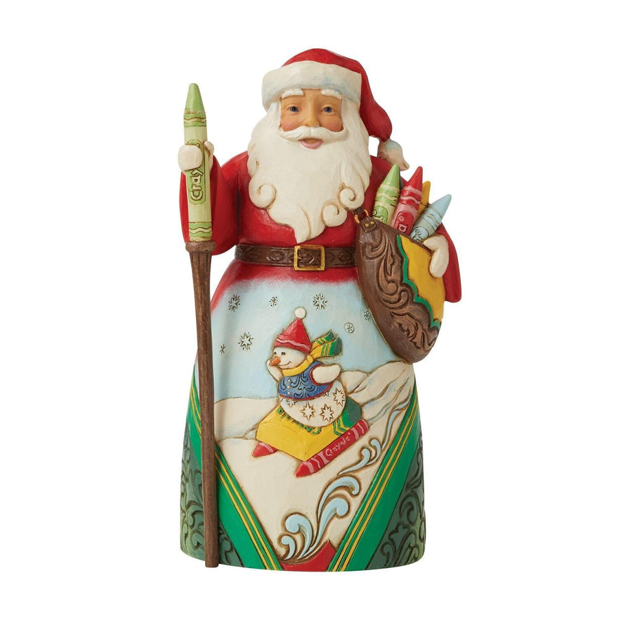 Crayola Santa with Sled Scene