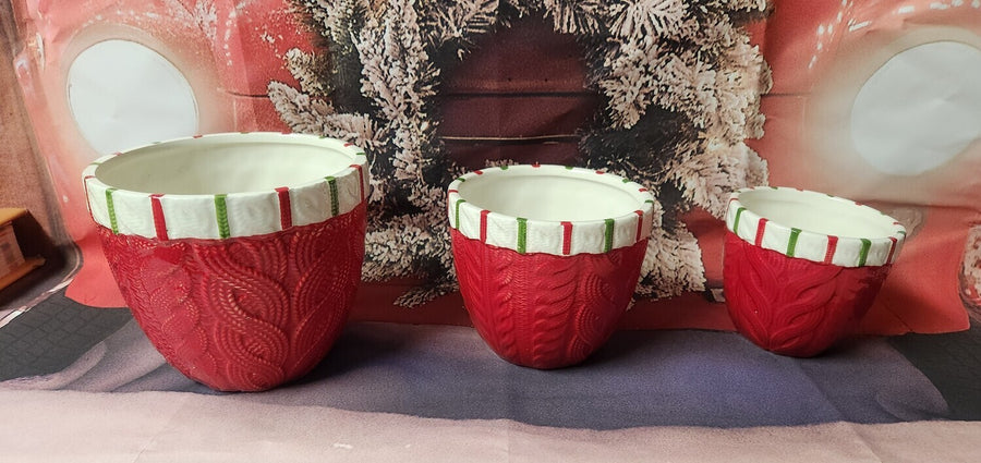 Red Bowl Set of 3