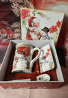 Santa & Snowman Bone China Gift Set