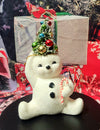 Retro Candy Cane Snowman w/Tree Sm.