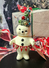 Retro Merry Snowman w/Tree Sm.