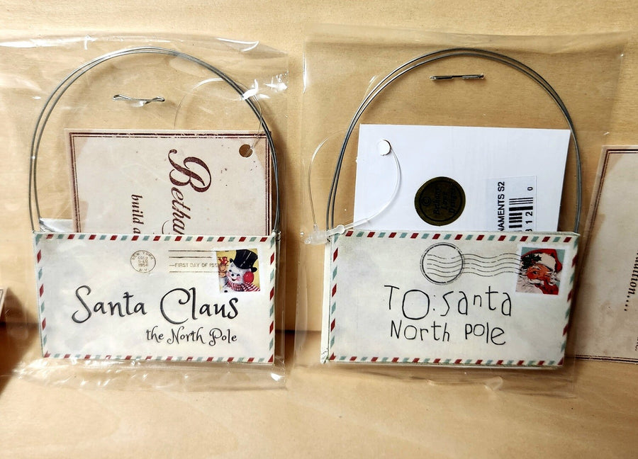 Letter to Santa Ornaments Set of 2