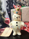 Pastel Snowman w/Tree Sm.
