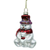 Glass Ornament Snowman