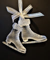 Frosted Pair of Skates Ornament