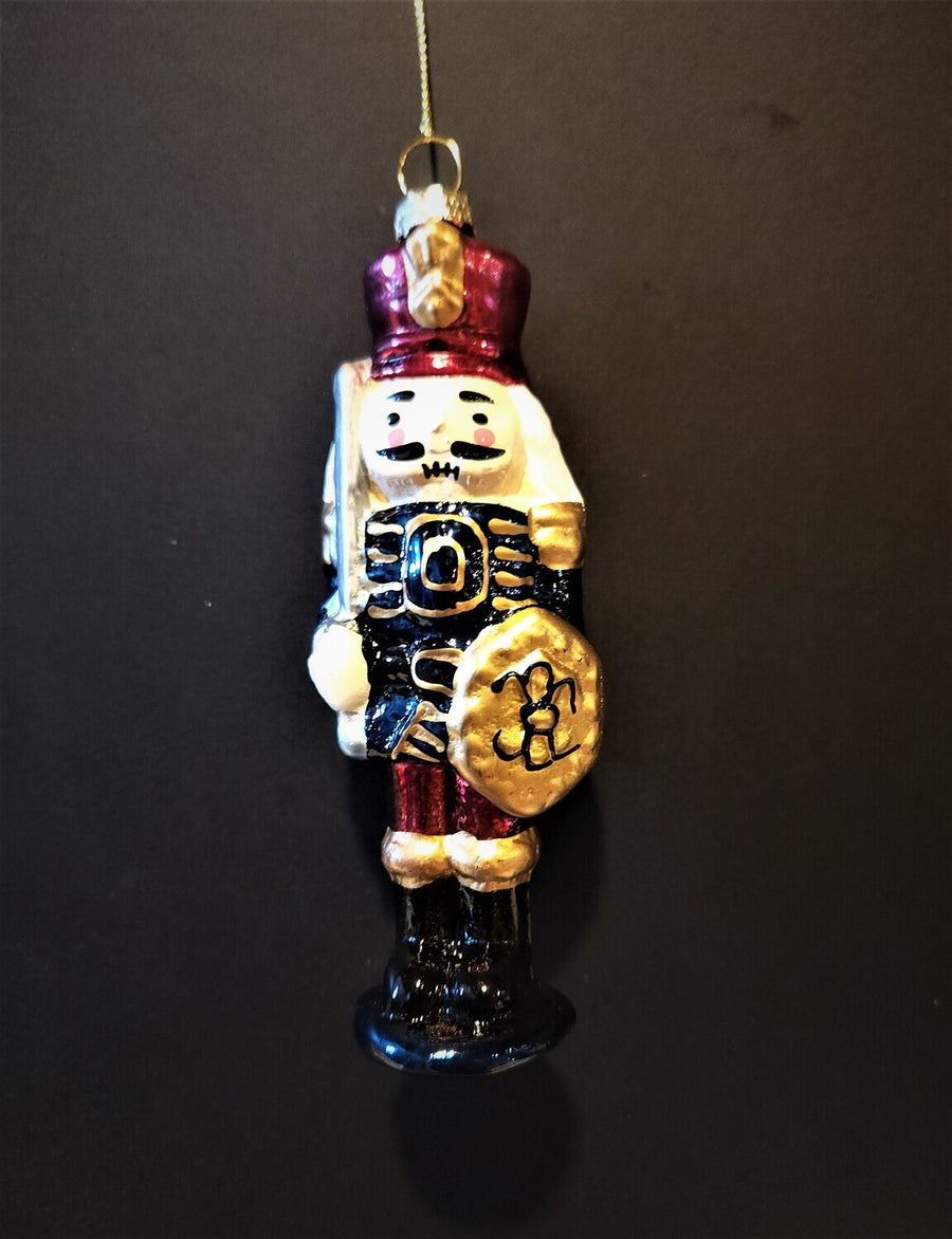 Glass Ornament Soldier Nutcracker