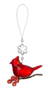 Holiday Snowflake Cardinal Ornament